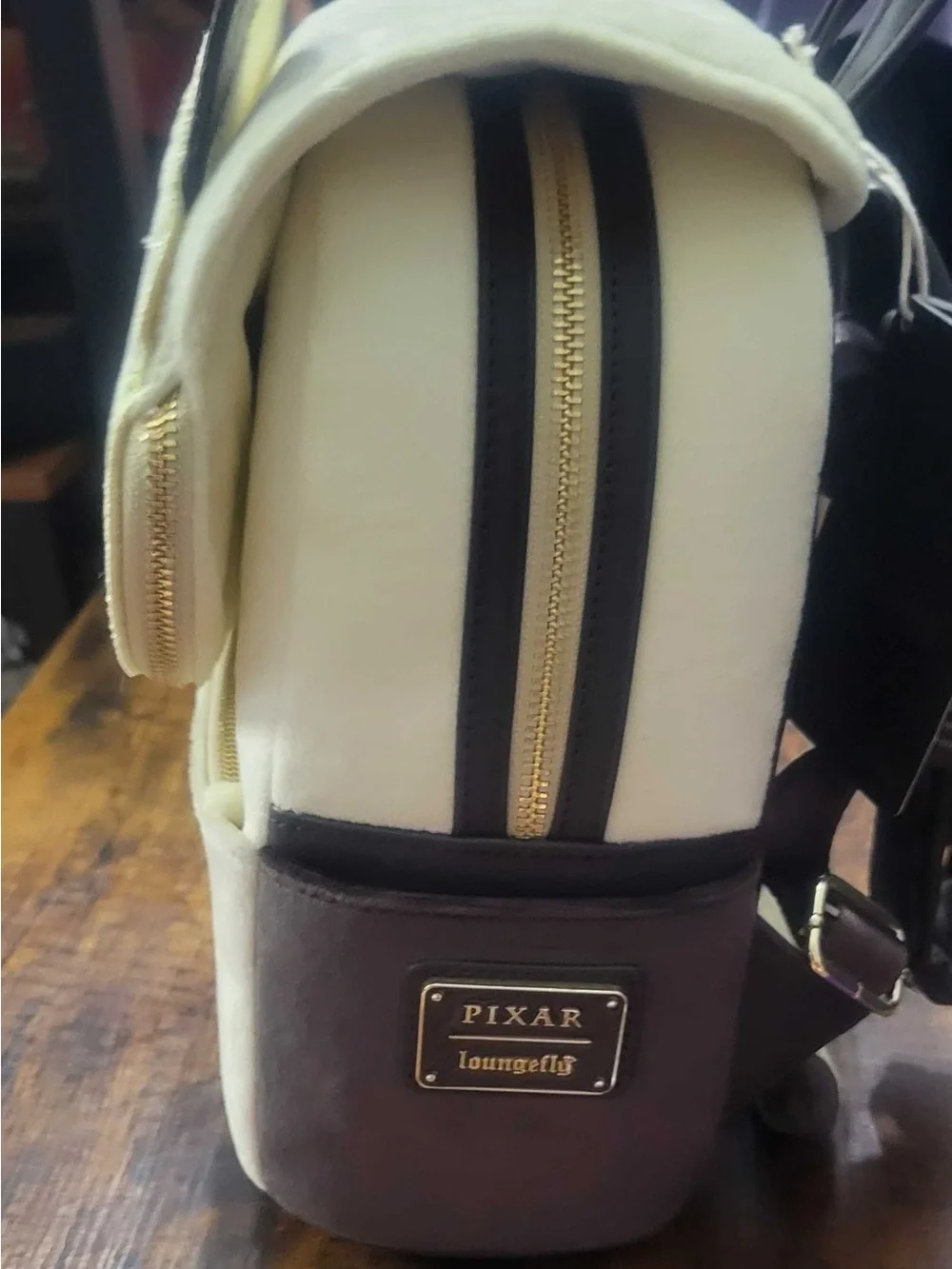 NWT Loungefly Disney Pixar Luca Machiavelli Cat Flocked Mini Backpack